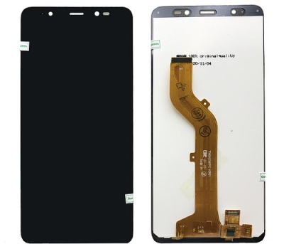 дисплей для tecno pop 4 з чорним тачскріном