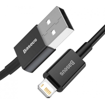 кабель baseus superior series usb - lightning 2.4a/1m (calys-a01) (black) 