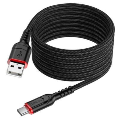 кабель hoco x59 victory usb - type-c 3.0a/2m (чорний) 