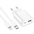 Мережевий Зарядний Пристрій Hoco C109A New 1USB/18W/QC3.0 + 1Type-C/20W/PD + (Type-C - Lighting) (Білий) мережевий зарядний пристрій hoco c109a new 1usb/18w/qc3.0 + 1type-c/20w/pd + (type-c - lighting) (білий)
