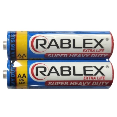 батарейка rablex r6 extra life super heavy duty aa (2шт) 