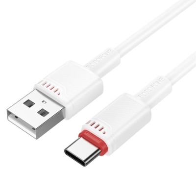 кабель borofone bx110 usb - type-c 3a/1м (білий) 
