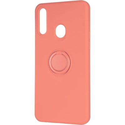 Купить силіконовий чохол soft silicone casevsmagnet ring для samsung a207 galaxy a20s - peach онлайн
