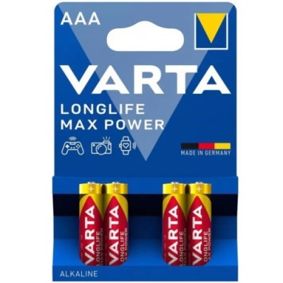 батарейка varta longlife max power lr3 aaa 4703 bl (4шт) 