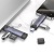 картрідер hoco hb56 (usb/type-c) 3in1 (сірий) 