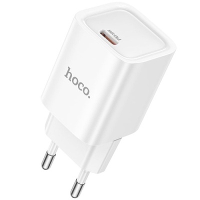 мережевий зарядний пристрій hoco c148a 1type-c/30w/pd (бiлий) 