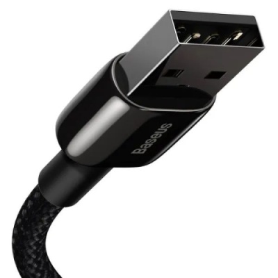 кабель baseus tungsten gold usb - lightning 2.4a/2m (calwj-a01) (black) 