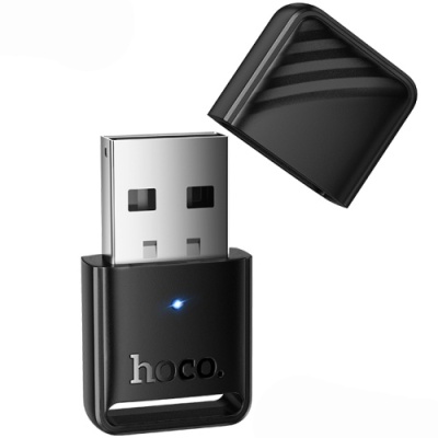 bluetooth-адаптер hoco ua42 usb bt 5.4 (чорний) 