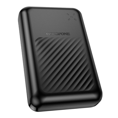 додаткова батарея power bank borofone bj30a starlight 22.5w+pd20w 20000 mah (чорний) 