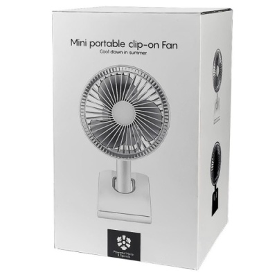 настільний бездротовий вентилятор gxqc d607 з прищіпкою (білий) 