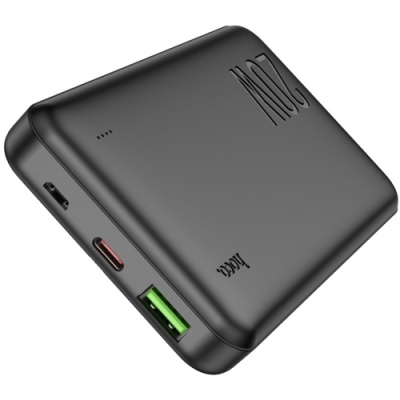додаткова батарея power bank hoco j87 pd20w+qc3.0 10000 mah (чорний) 