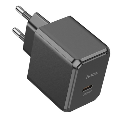 мережевий зарядний пристрій hoco cs15a 1type-c/30w/pd (чорний) 