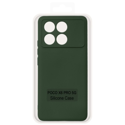 Купить чохол soft silicone case full для xiaomi poco x6 pro 5g (dark green) онлайн