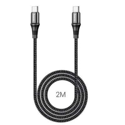 кабель hoco x50 excellent (pd) type-c - type-c 100w/5.0a/2m (чорний) 