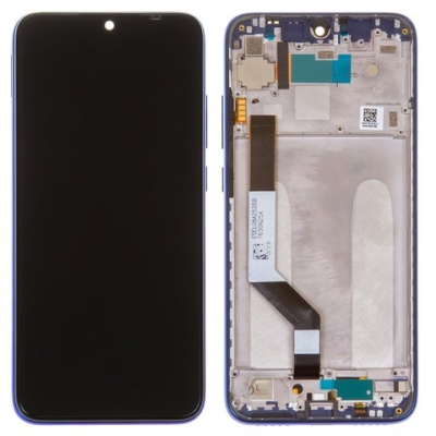 дисплей для xiaomi redmi note 7, синій, з рамкою, high copy