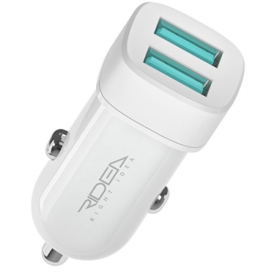 Автомобільний Зарядний Пристрій Ridea RCC-21012 Grand 2USB 2.4A (Білий)