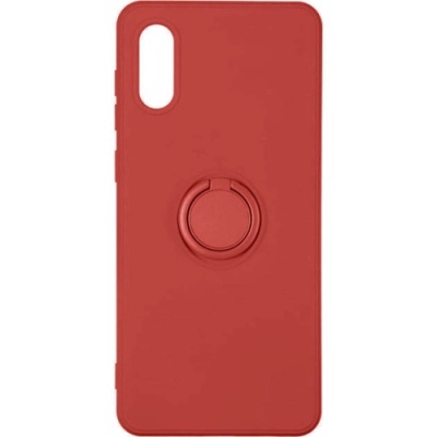 Купить силіконовий чохол soft silicone casevsmagnet ring для samsung a022 galaxy a02 - red онлайн