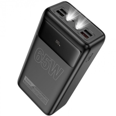 додаткова батарея power bank hoco db81a  apollo pd65w+qc3.0 22.5w 50000 mah (чорний) 