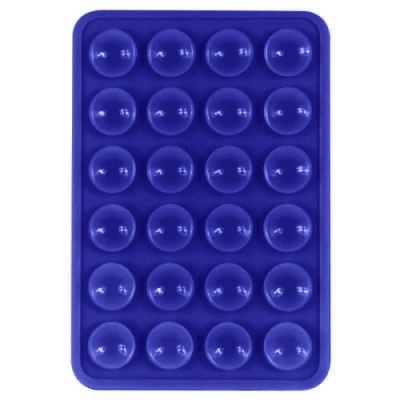 Купить силіконова тримач-присоска телефону sticker side silicone (3m килимок липучка) (синій) онлайн