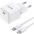 мережевий зарядний пристрій baseus palm fast charger (e0116400) 1type-c/20w/pd +(type-c - lightning 20w) (білий) 
