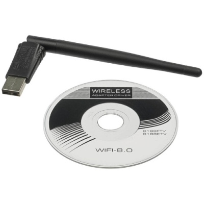 wi-fi адаптер alfa w114 usb 150mbps iptv / dvr receiver 3dbi black 