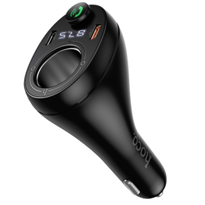 FM Модулятор Hoco E88 (2Type-C/PD35W+QC3.0) + прикурювач (Чорний)