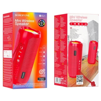 портативна колонка borofone br21 (червоний) 
