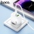 мережевий зарядний пристрій hoco cs55a 1usb/18w/qc3.0 + 1type-c/30w/pd + (type-c - lightning) (білий) 