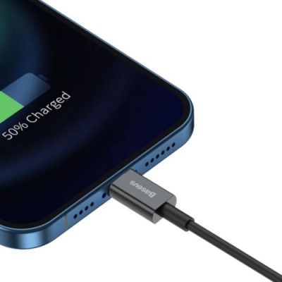 кабель baseus superior series usb - lightning 2.4a/2m (calys-c01) (black) 