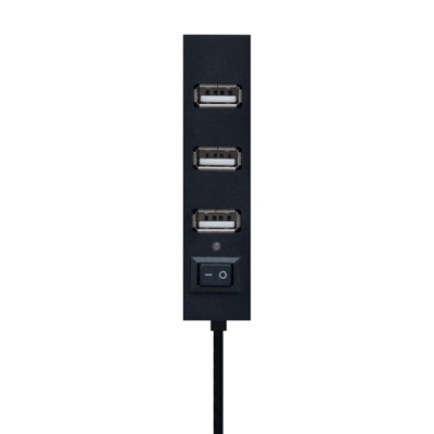 usb hub rs021 / 4usb (чорний) 