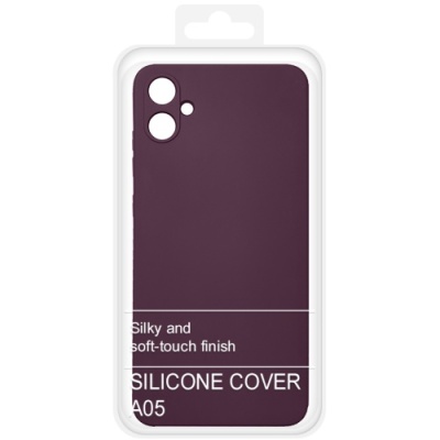 Купить силіконовий чохол soft silicone case для samsung a055 galaxy a05 (бордовий) онлайн
