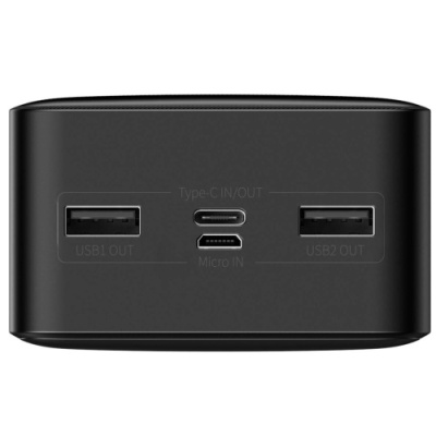 додаткова батарея power bank baseus bipow digital display 15w 30000mah overseas edition black (ppbd050201) 