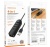 usb hub borofone dh6 (usb to usb2.0*3+rj45) 1,2м - чорний 
