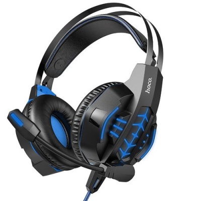 навушники для комп'ютера hoco w102 pc cool (синiй) 