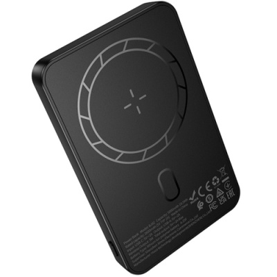 додаткова батарея power bank borofone bj82 with magsafe 5000 mah (чорний) 