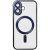 Купить чохол tpu metallic full camera with magsafe для apple iphone 16 (matte dark blue) онлайн