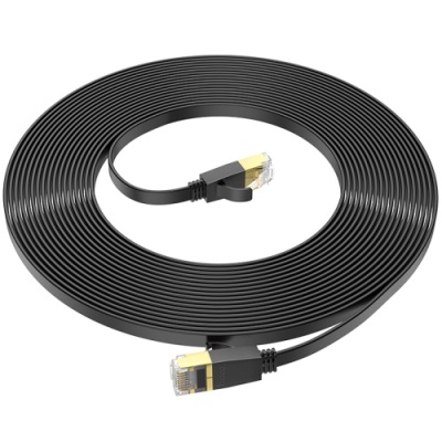кабель мережевий (lan rj45) hoco us07 (10м) (чорний) 