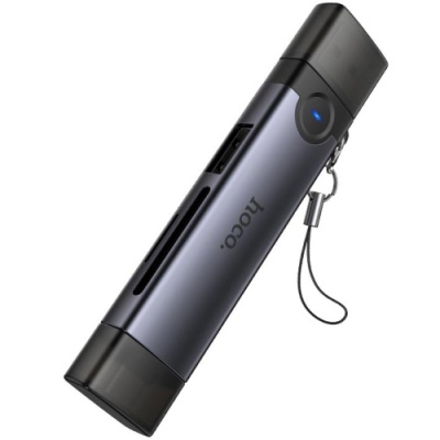 картрідер hoco hb56 (usb/type-c) 3in1 (сірий) 