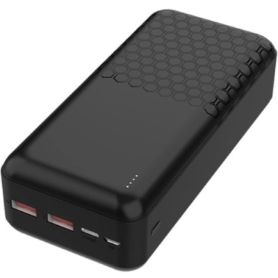 додаткова батарея power bank platinet (pmpb30op19b) pd20w+qc3.0 22.5w 30000mah (black) 