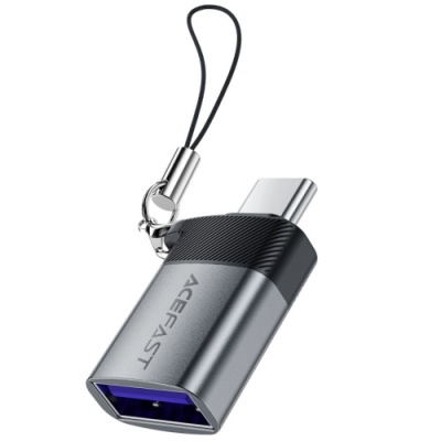 перехідник otg acefast j7 type-c - usb (сірий) 