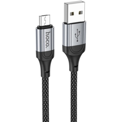 кабель hoco x102 usb - microusb 2.4a/1m (чорний) 