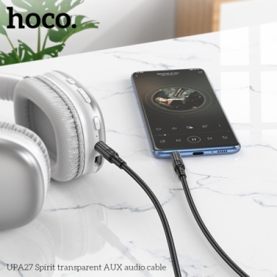 кабель aux hoco upa27 1.2m (чорний) 
