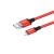 кабель hoco x14 times speed usb - lightning 2.4a/1m (червоно-чорний) 
