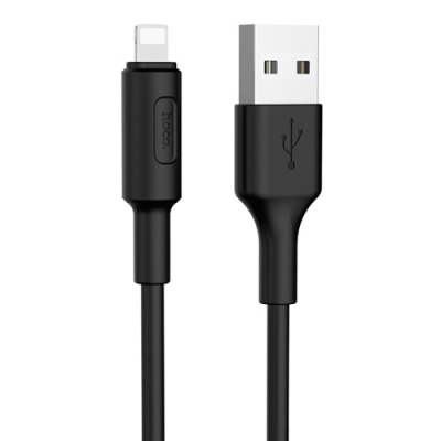 кабель hoco x25 soarer usb - lightning 2.0a/1m (чорний) 