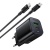 мережевий зарядний пристрій borofone bas85a pd30w + qc3.0 (1usb/1type-c/3a) + type-c - type-c (чорний) 