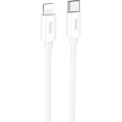 кабель hoco x87 magic silicone (pd) type-c - lightning 20w 3a/1m (білий) 