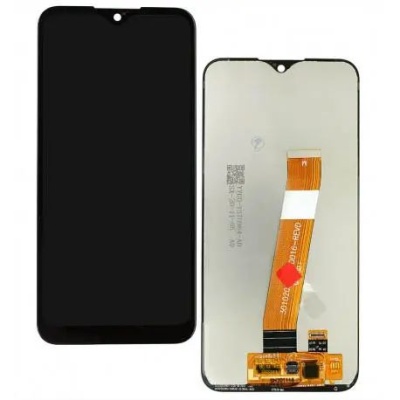 дисплей для samsung a015 galaxy a01 з чорним тачскріном original china (вузький коннектор)