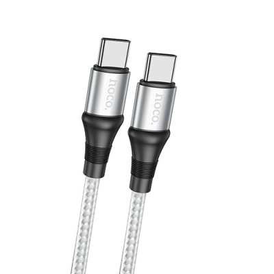 кабель hoco x50 excellent (pd) type-c - type-c 100w/5.0a/1m (сірий) 