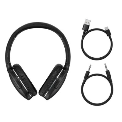 бездротові навушники накладні baseus encok wireless d02 pro (чорний) 