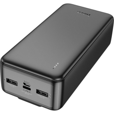 додаткова батарея power bank hoco j118b speed energy with cable 30000 mah (чорний) 